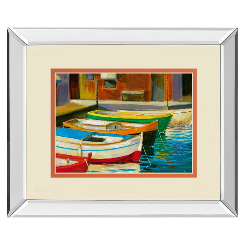 Classy Living Canal Boats Wall Art 40"x34", Mirrored