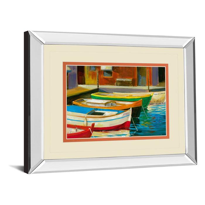 Classy Living Canal Boats Wall Art 40"x34", Mirrored