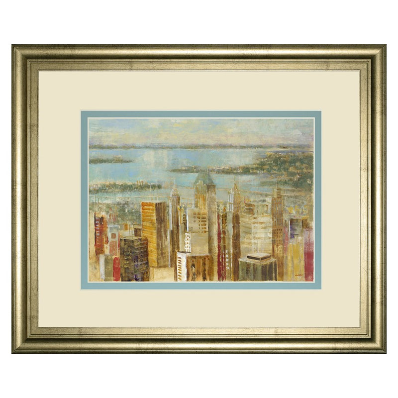 Classy Living Urban Serenity Wall Art Double Mat 40"x34", Crisp Chardonnay
