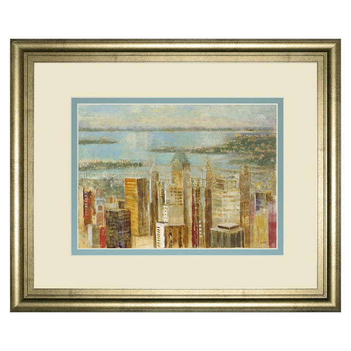 Classy Living Urban Serenity Wall Art Dbl Mat 40"x34", Crisp Chardonnay - DM5730