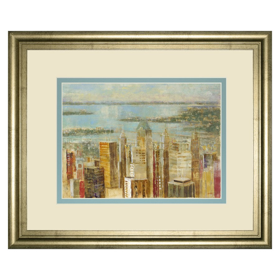 Classy Living Urban Serenity Wall Art Dbl Mat 40"x34", Crisp Chardonnay - DM5730