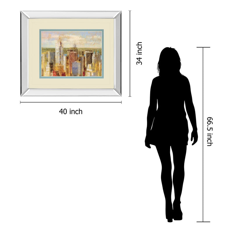 Classy Living Sunlit Towers Wall Art 40"x34", Mirrored