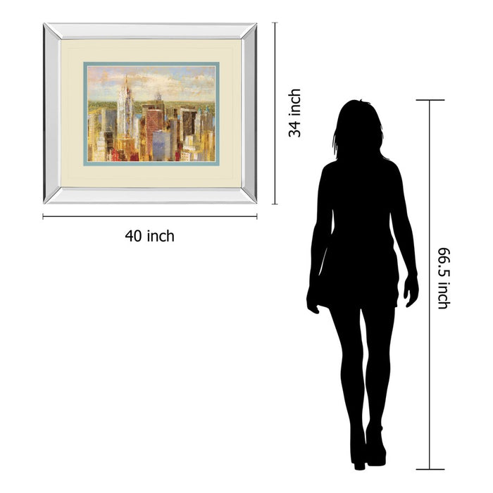 Classy Living Sunlit Towers Wall Art 40"x34", Mirrored