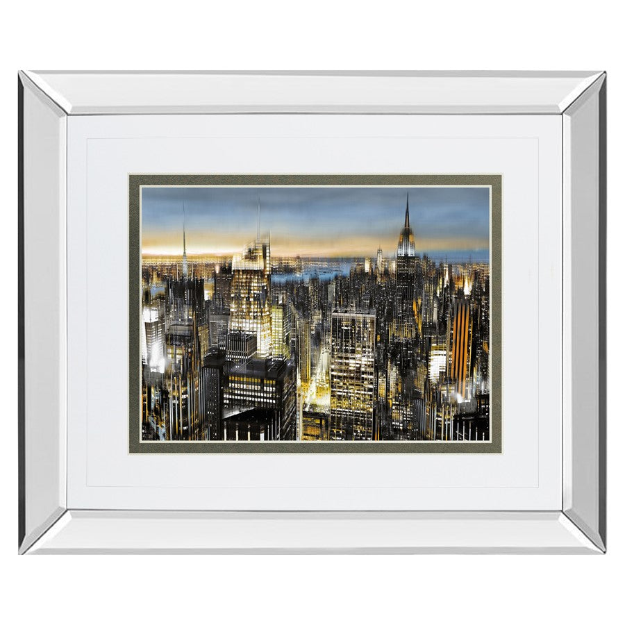 Classy Living Urban Twilight Wall Art 40"x34", Mirrored