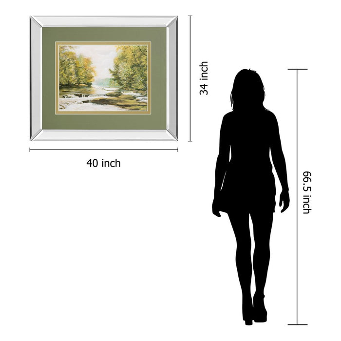Classy Living Fireman's Park Wall Art 40"x34", Mirrored