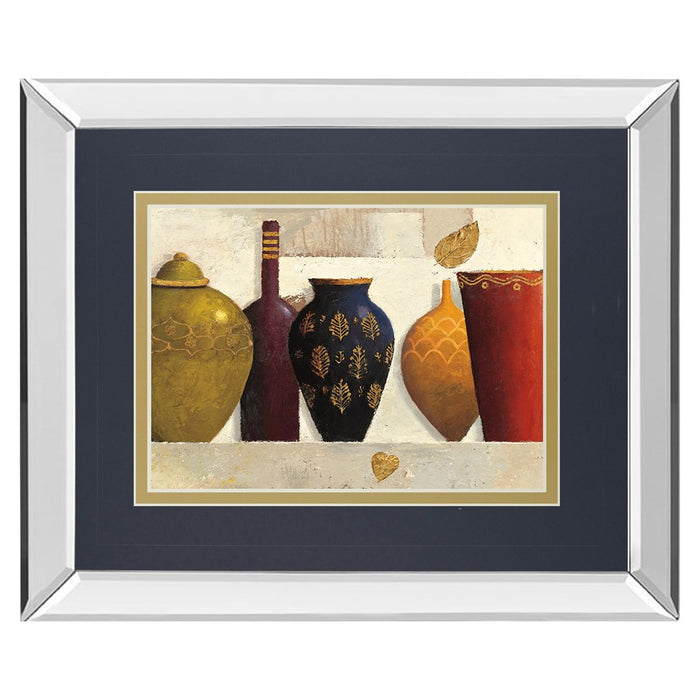 Classy Living Jeweled Vessels Wall Art 40"x34", Mirrored
