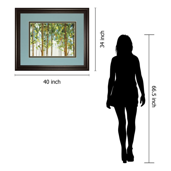 Classy Living Woodland Whisper Wall Art Double Mat 40"x34", Chocolate