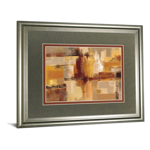 Classy Living Abstract Harmony Wall Art Double Mat 40"x34", Silver