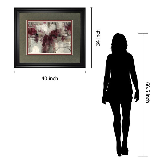 Classy Living Muted Harmony Wall Art Double Mat 40"x34", Midnight Aura