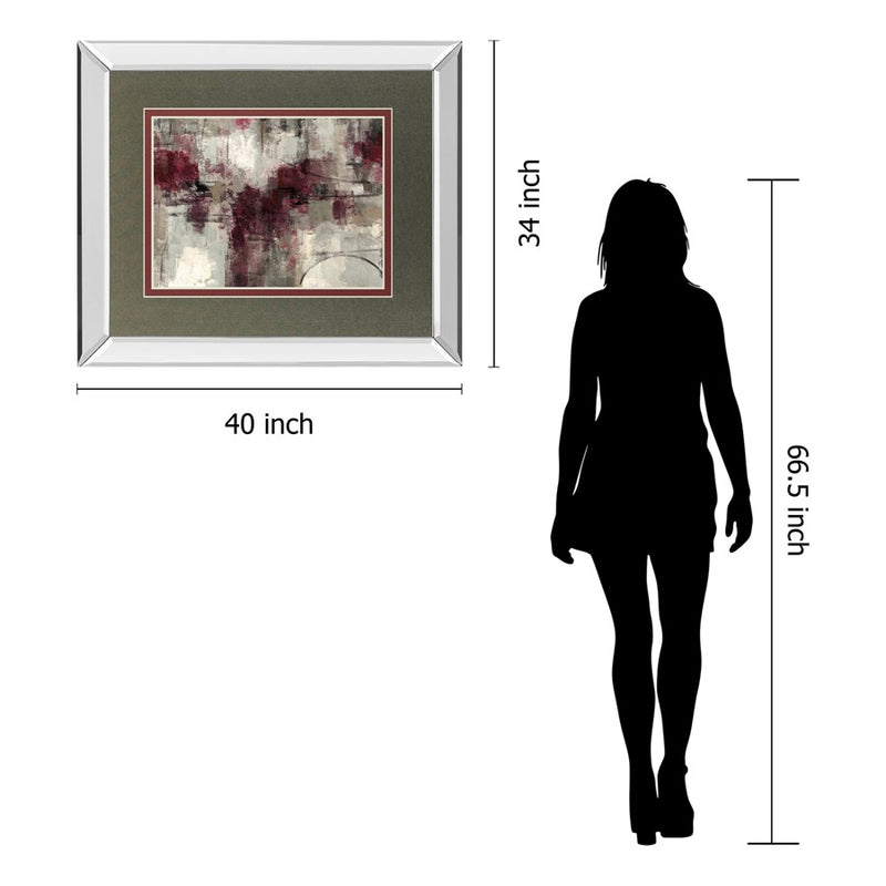 Classy Living Muted Harmony Wall Art 40"x34", Mirrored