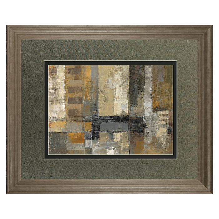 Classy Living One Way Street Wall Art Double Mat 40"x34", Tranquil Ash