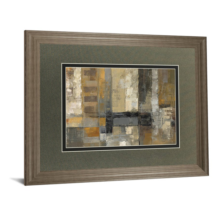 Classy Living One Way Street Wall Art Double Mat 40"x34", Tranquil Ash