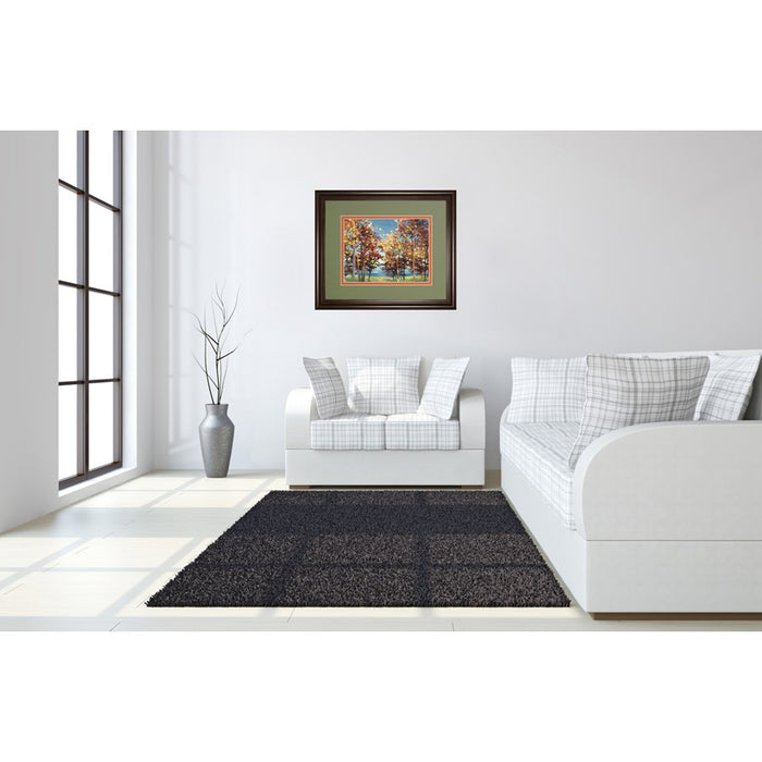 Classy Living Autumn Canopy View Wall Art Double Mat 40"x34", Cinnamon