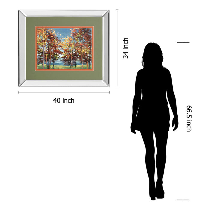 Classy Living Autumn Canopy View Wall Art 40"x34", Mirrored