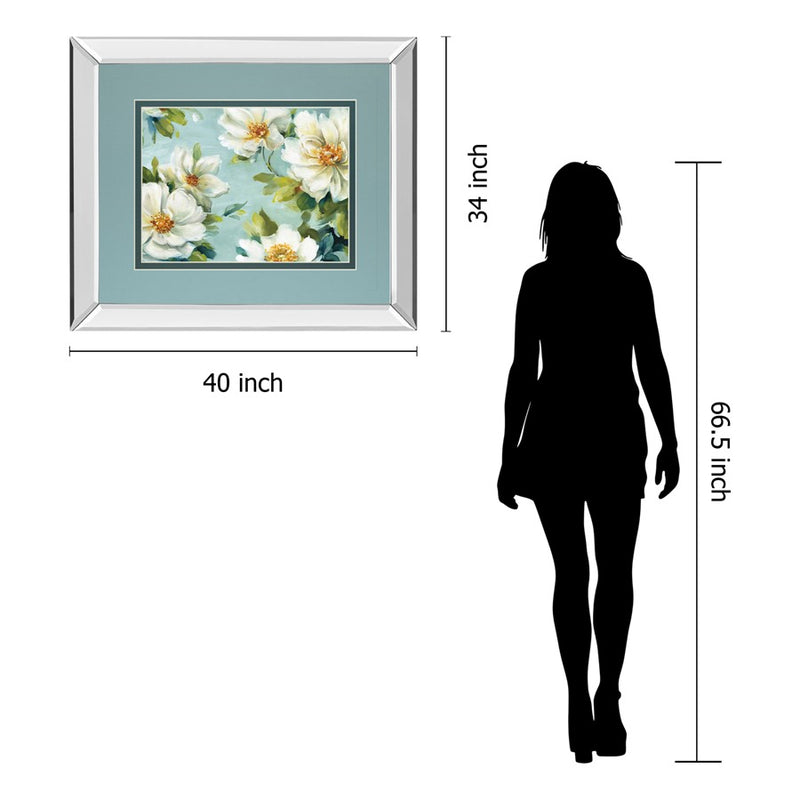 Classy Living Blooming Serenity Wall Art 40"x34", Mirrored