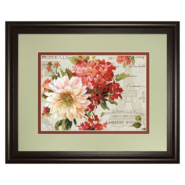 Classy Living Floral Elegance Wall Art Double Mat 40"x34", Chocolate