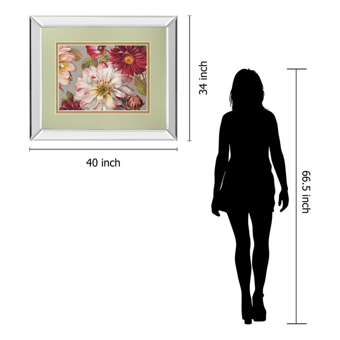 Classy Living Timeless Blooms Wall Art 40"x34", Mirrored