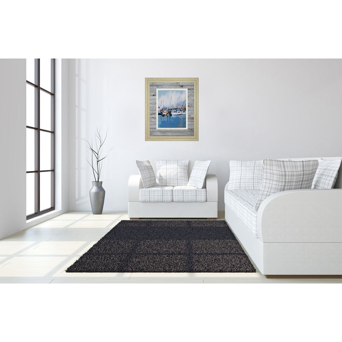 Classy Living Seaside Serenity Wall Art Double Mat 34"x40", Ivory Bliss