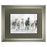 Classy Living Graceful Herd Wall Art Double Mat 40"x34", Silver Serenity