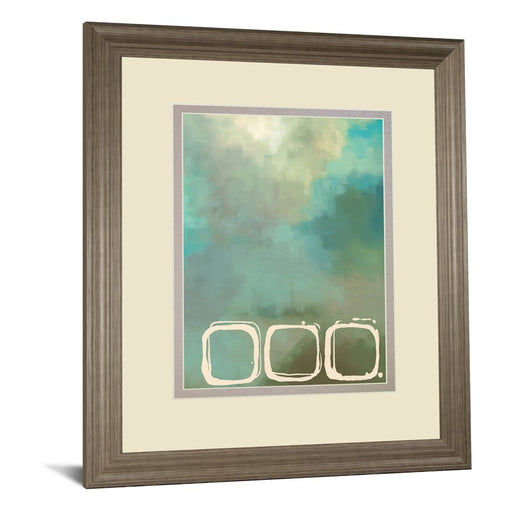 Classy Living Tranquil Circles Wall Art Double Mat 34"x40", Tranquil Ash