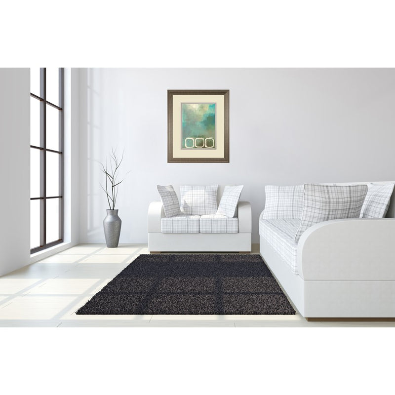 Classy Living Tranquil Circles Wall Art Double Mat 34"x40", Tranquil Ash