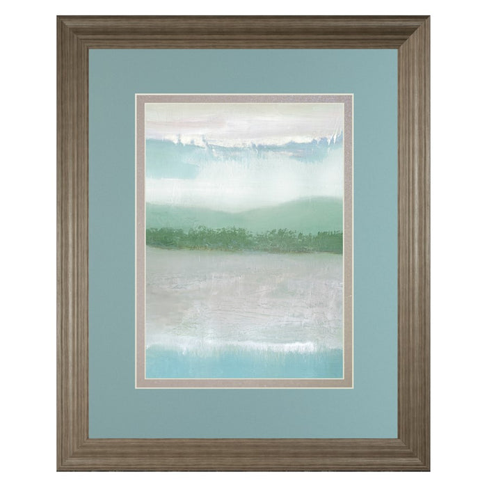 Classy Living Misty Shoreline Wall Art Double Mat 34"x40", Tranquil Ash - DM5798
