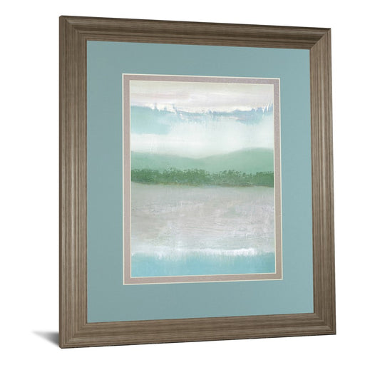 Classy Living Misty Shoreline Wall Art Double Mat 34"x40", Tranquil Ash