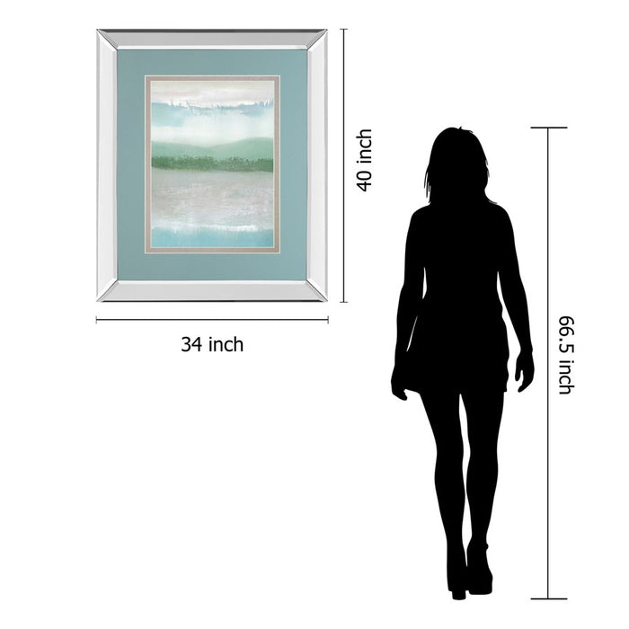 Classy Living Misty Shoreline Wall Art 34"x40", Mirrored