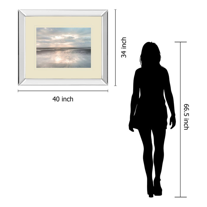 Classy Living Beachlight Reflection Wall Art 40"x34", Mirrored