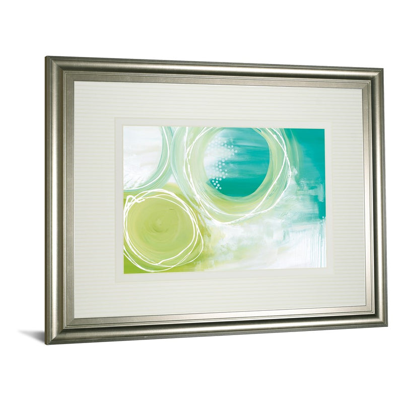 Classy Living Serene Swirls Wall Art Double Mat 40"x34", Silver Serenity