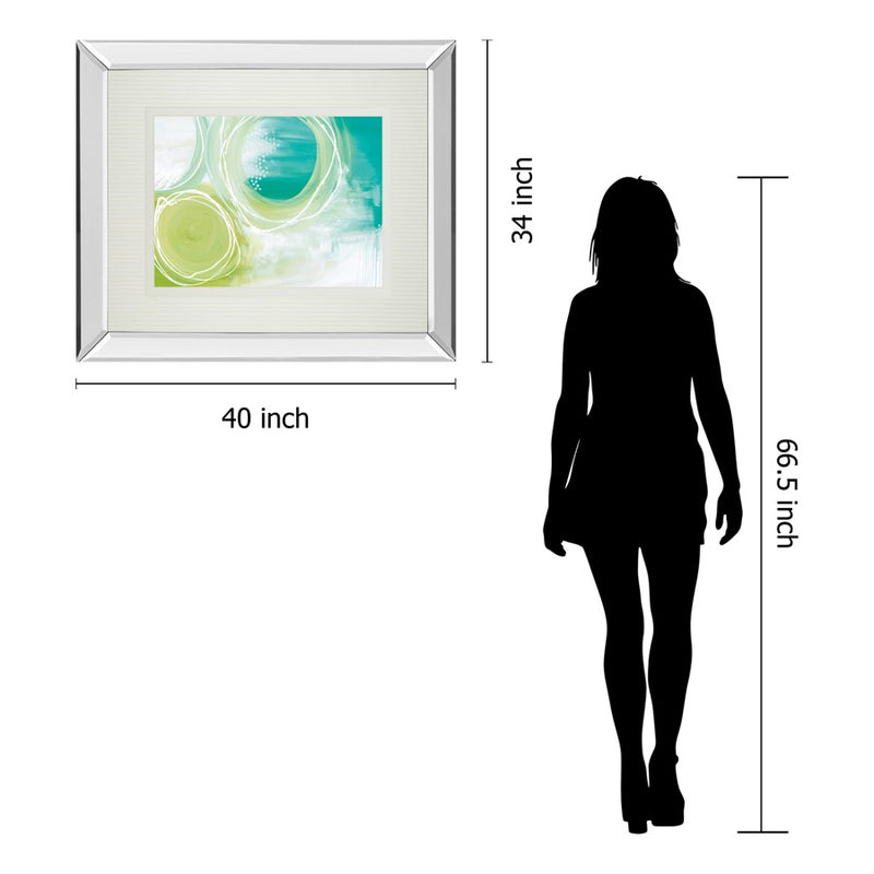 Classy Living Serene Swirls Wall Art 40"x34", Mirrored