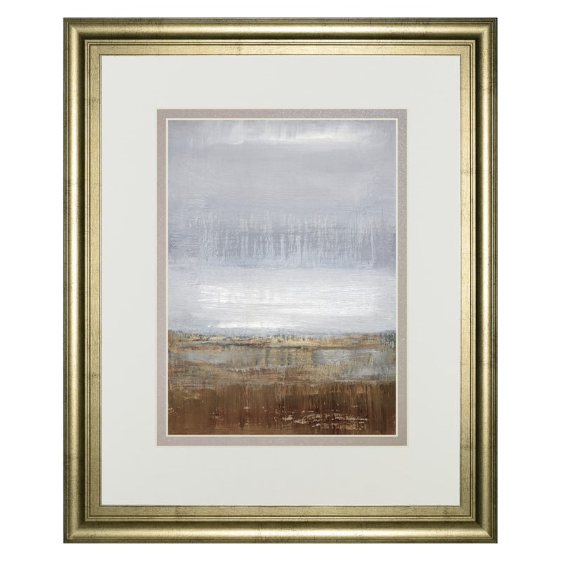 Classy Living Tranquil Horizon Wall Art Double Mat 34"x40", Gold Frame