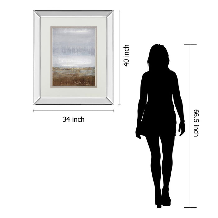 Classy Living Tranquil Horizon Wall Art 34"x40", Mirrored