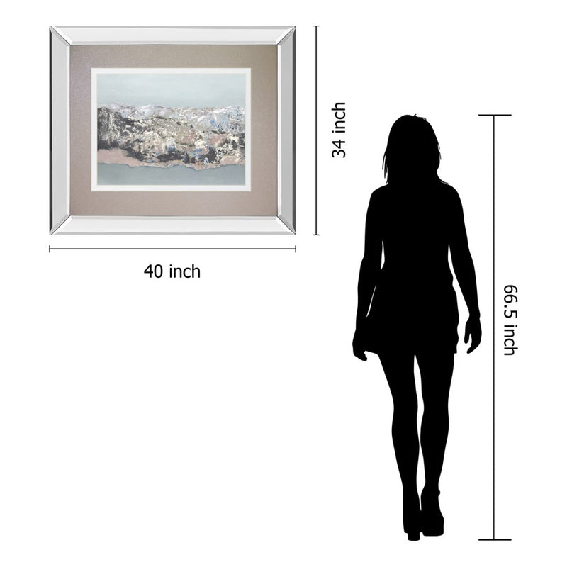 Classy Living Terrain Wall Art 40"x34", Mirrored