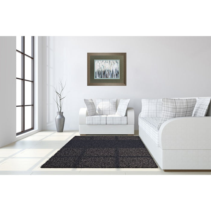 Classy Living Silver Rain Wall Art Double Mat 40"x34", Tranquil Ash