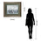 Classy Living Silver Rain Wall Art Double Mat 40"x34", Tranquil Ash