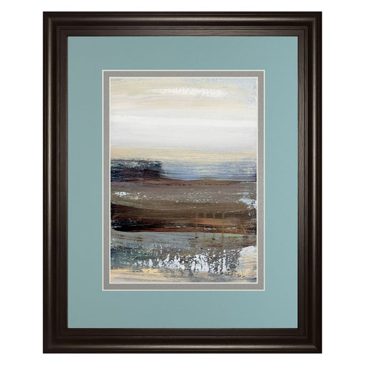 Classy Living Misty Lakeview Wall Art Double Mat 34"x40", Chocolate