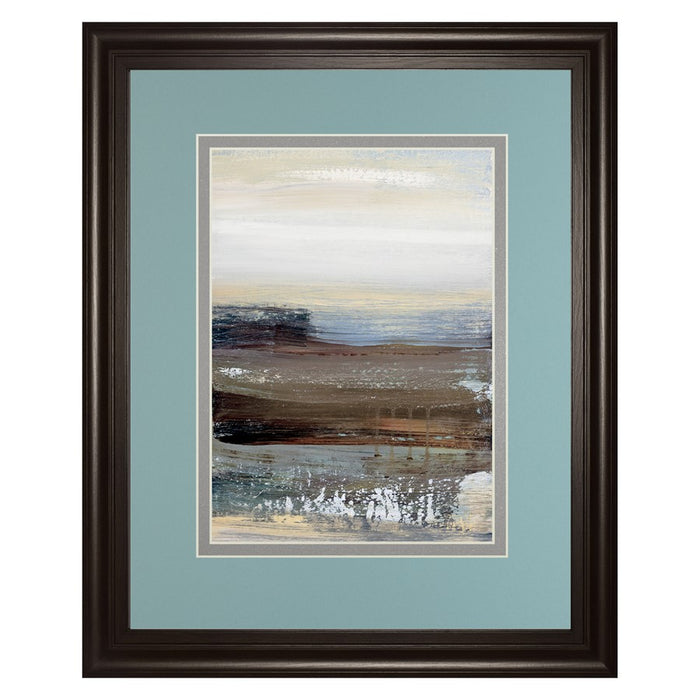 Classy Living Misty Lakeview Wall Art Double Mat 34"x40", Chocolate