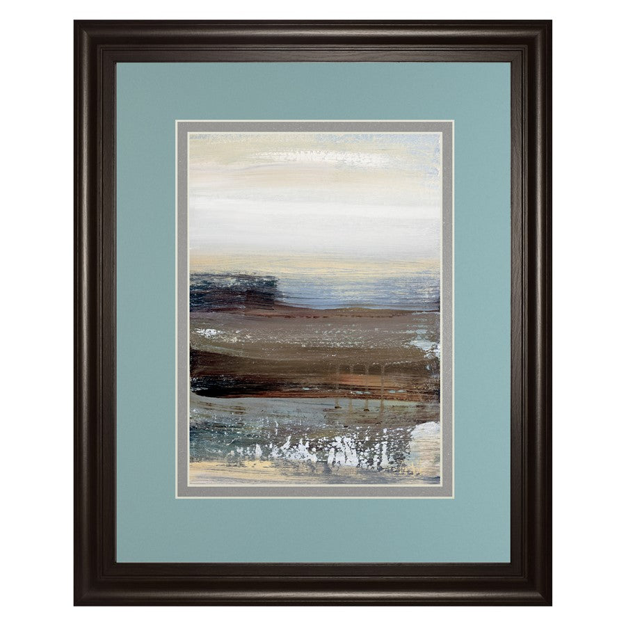 Classy Living Misty Lakeview Wall Art Double Mat 34"x40", Chocolate