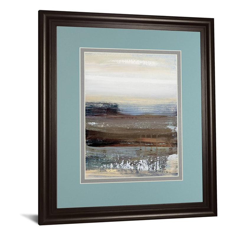 Classy Living Misty Lakeview Wall Art Double Mat 34"x40", Chocolate
