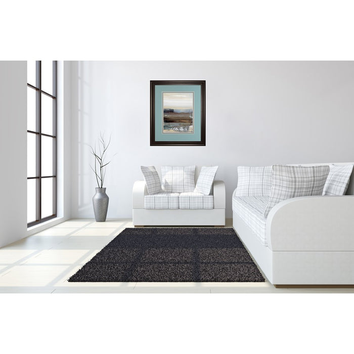 Classy Living Misty Lakeview Wall Art Double Mat 34"x40", Chocolate