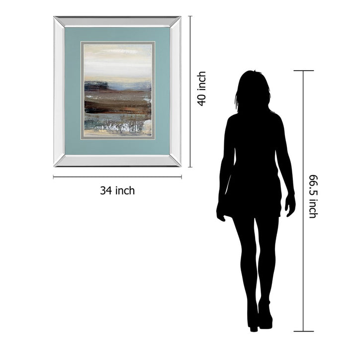 Classy Living Misty Lakeview Wall Art 34"x40", Mirrored