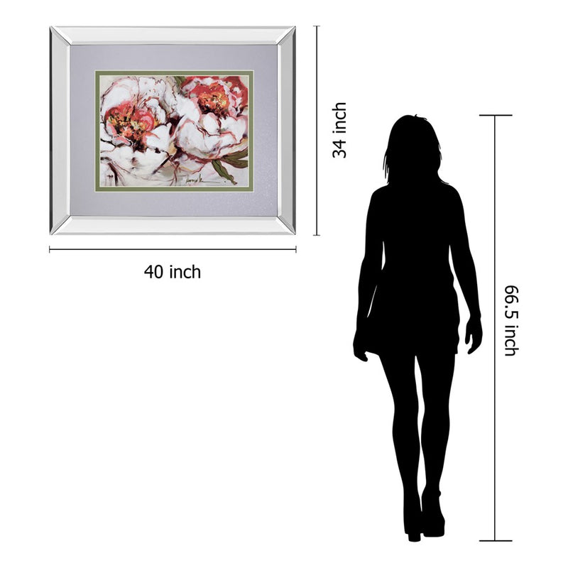Classy Living Floral Whispers Wall Art 40"x34", Mirrored