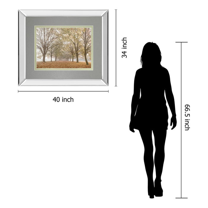 Classy Living Autumn Pathway Wall Art 40"x34", Mirrored