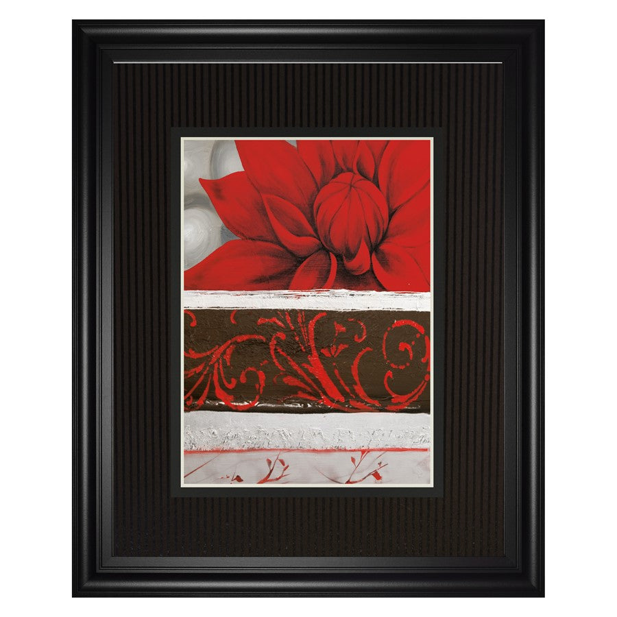 Classy Living Summer Bloom Wall Art Double Mat 34"x40", Midnight Aura