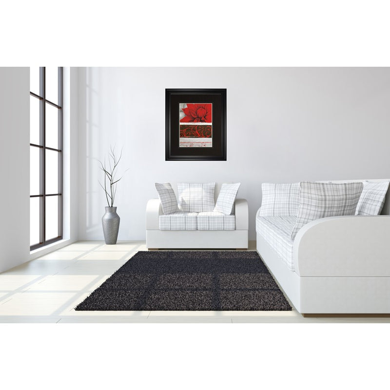 Classy Living Summer Bloom Wall Art Double Mat 34"x40", Midnight Aura