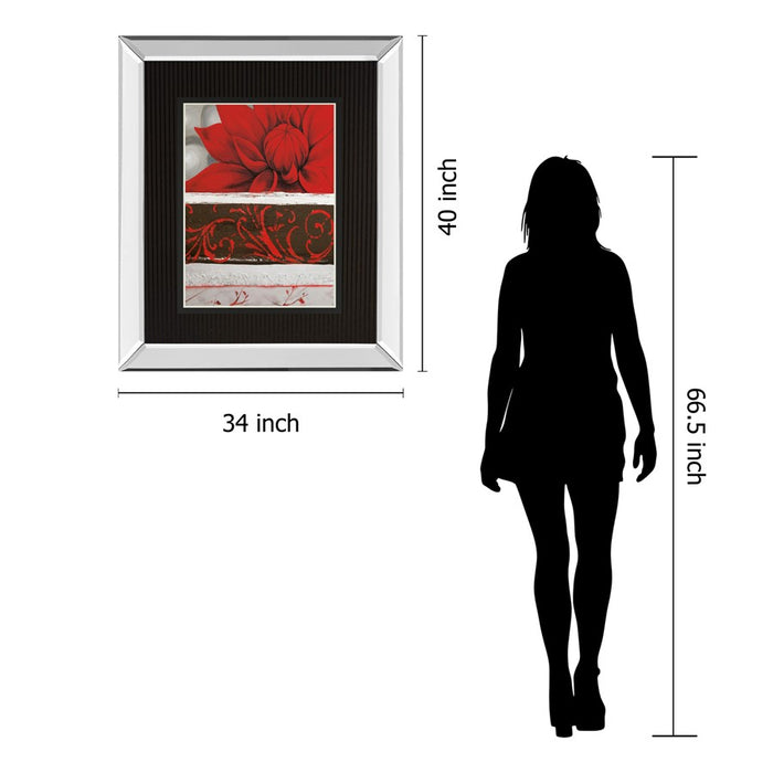 Classy Living Summer Bloom Wall Art 34"x40", Mirrored