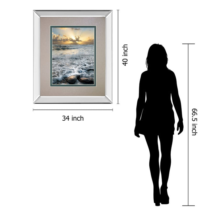 Classy Living Ocean Radiance Wall Art 34"x40", Mirrored
