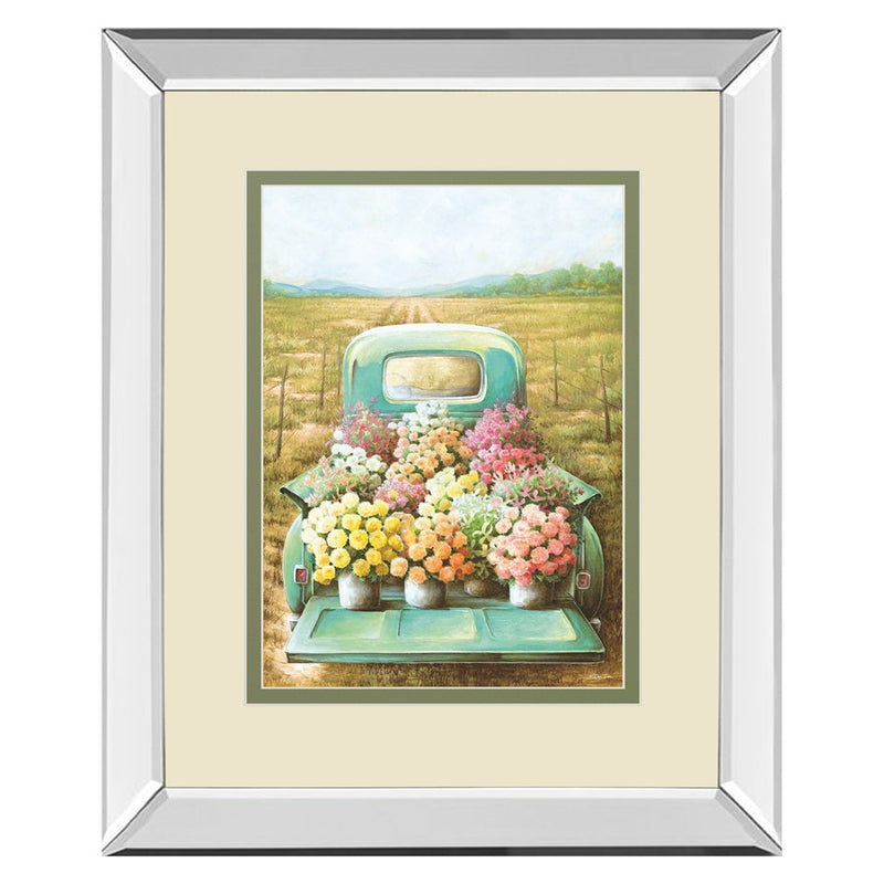 Classy Living Vintage Blooms Wall Art 34"x40", Mirrored