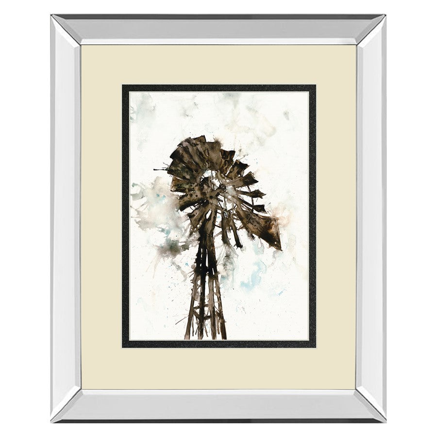 Classy Living Rustic Windmill Wall Art 34"x40", Mirrored
